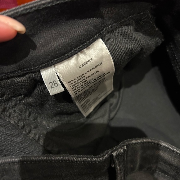 L'AGENCE Sera Hi Rise Black Jeans - Picture 5 of 5